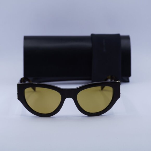 Saint Laurent SLM94 010 Cat Eye Sunglasses - Dark Brown/Nicotine main image 10